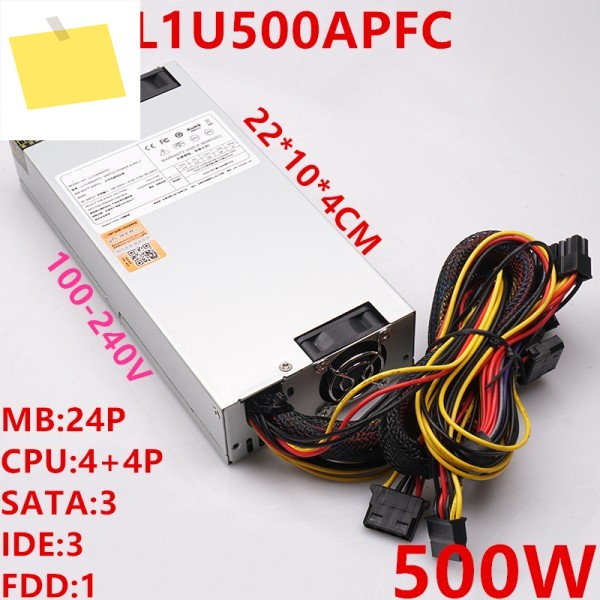 리안리 1U 400W 전원 공급 장치용 새 PSU LL1U500APFC 제품 이미지