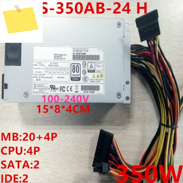 행커용 PSU, AIO DVR 소형 1U 350W 전원 공급 장치, DPS-350AB-24 H 새제품 제품 이미지