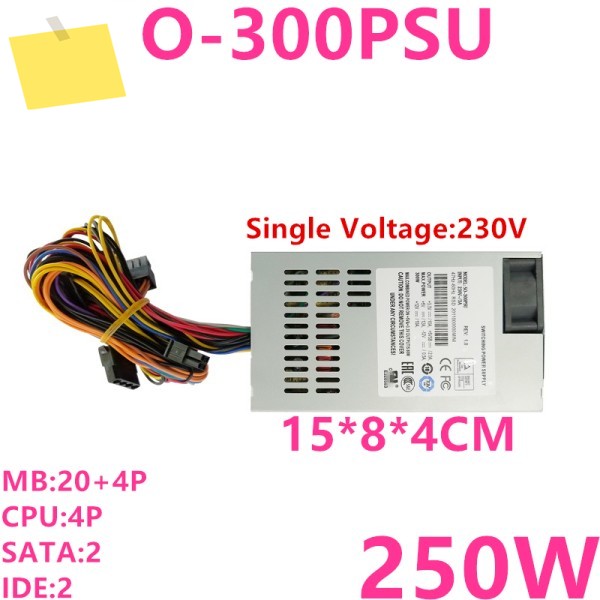 Rosoa AIO FLEX 소형 1U 정격 180W 230W 피크 SO-300PSU SO-180ITX 새 전원 공급 장치 제품 이미지