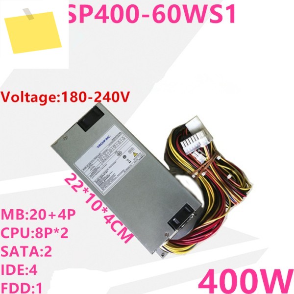 전원 공급 장치 FSP400-60WS1, FSP 1U 용 PSU, 새제품 제품 이미지