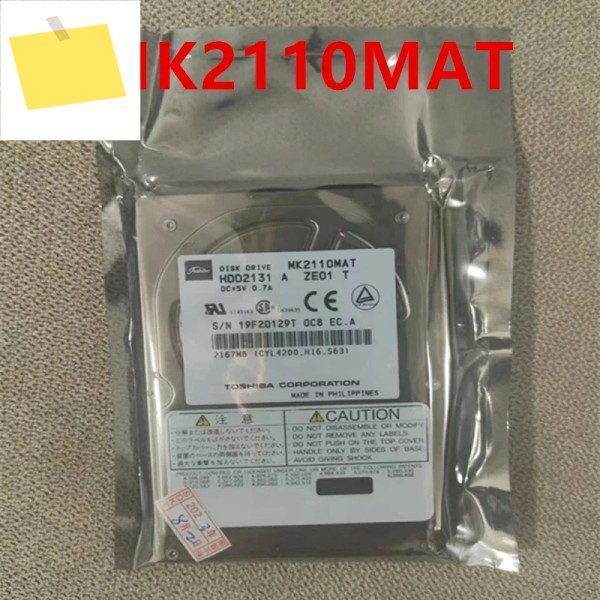 MK2110MAT용 Toshiba 2.1GB IDE 2.5인치 2MB 5400RPM용 거의 새 하드 디스크 제품 이미지