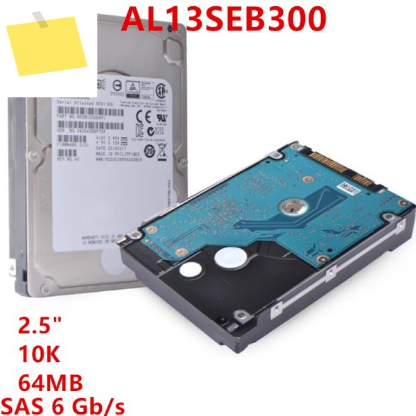 도시바 300GB SAS 2.5인치 10K 64MB용 새 HDD, 엔터프라이즈급 내장 AL13SEB300용 제품 이미지