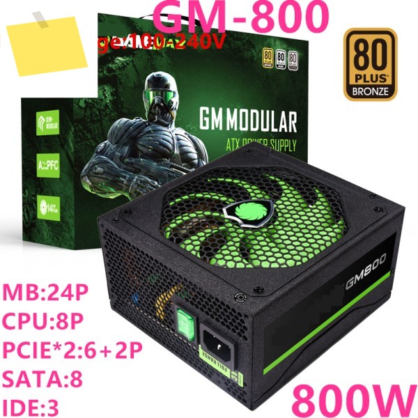 GameMax 80plus Bronze 자동 전원 공급 장치 800W 용 새 원본 PSU 제품 이미지