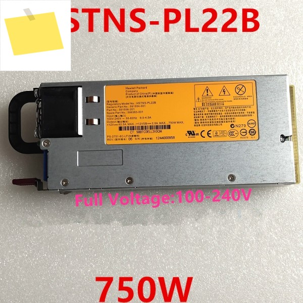 신품 PSU 360 G7 750W 전원 공급 장치 HSTNS-PL22B 591554-001 PS-2751-6C-LF 제품 이미지