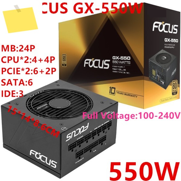 Seasonic FOCUS 골드용 PSU 전원 공급 장치, GX-550W, 새제품 제품 이미지