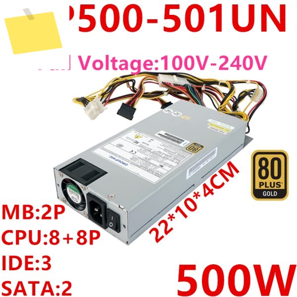 전원 공급 장치 FSP500-501UN, FSP 1U 용 PSU, 500W, 새제품 제품 이미지