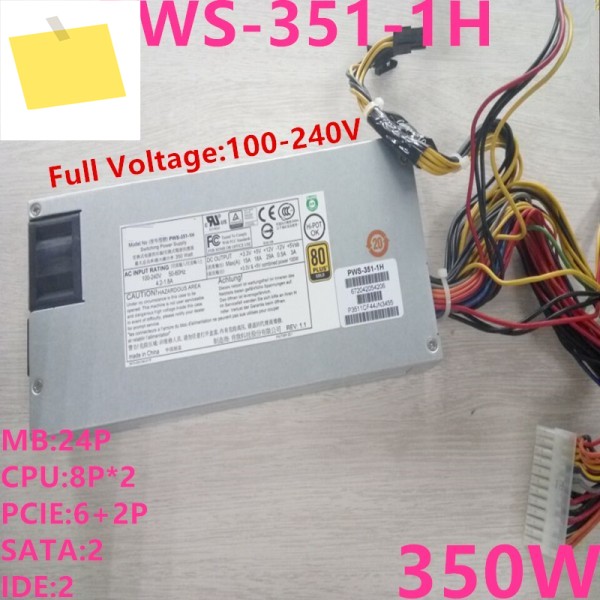 Supermicro 80plus Gold 1U 350W 전원 공급 장치 PWS-351-1H, PSU, 새제품 제품 이미지
