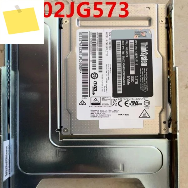 신품 솔리드 스테이트 드라이브 3.2TB NVMe 2.5인치 SSD 02JG573 4XB7A17116 제품 이미지