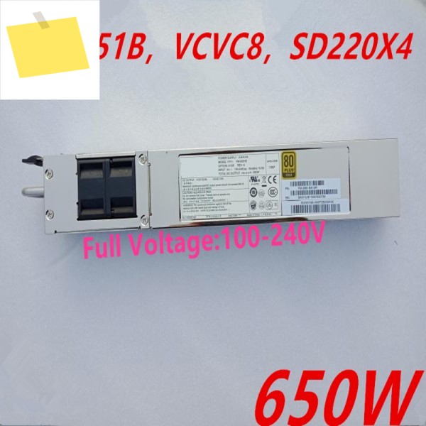 3Y PowerEdge C1100 650W 전원 공급 장치 YM-2651B용 새 원본 PSU 제품 이미지