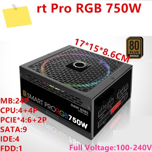 ThermaltakeTt 스마트 프로 RGB 850W SPR-650AH3FSB-R 새 전원 공급 장치 1개 제품 이미지