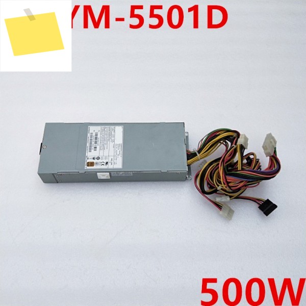 3Y 1U 500W 전원 공급 장치 YM-5501D 새 PSU 제품 이미지