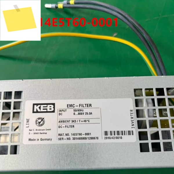 KEB 800V25A 전원 공급 장치 EMC-FILTER 14E5T60-0001용 새 원본 필터 제품 이미지