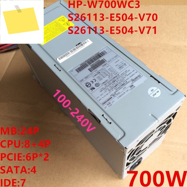 Fujitsu R630 용 거의 신품 PSU, 700W 전원 공급 장치, S26113-E504-V70 제품 이미지