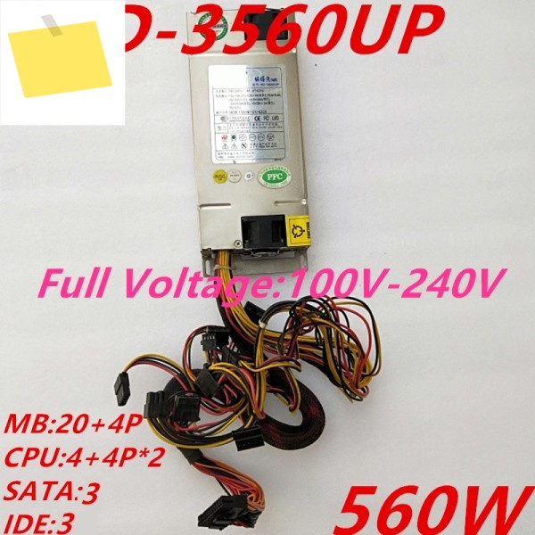 R-Senda 80 플러스 브론즈용 PSU, 전원 공급 장치 SD-3560UP, 1U MAX 560W, 새제품 제품 이미지