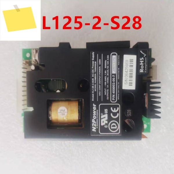 원래 N2POWER 5V25A 12V0.5A XL125-2-S28 400003-06-7 700800S28용 거의 신품 전원 공급 장치는 새것처럼 작동합니다. 제품 이미지