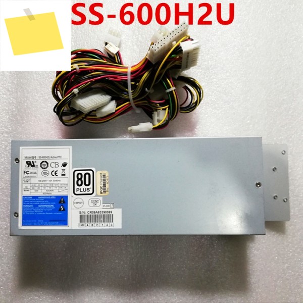 SeaSonic 2U 용 PSU, APFC F0, 80 + 600W 전원 공급 장치 SS-600H2U, 새제품 제품 이미지