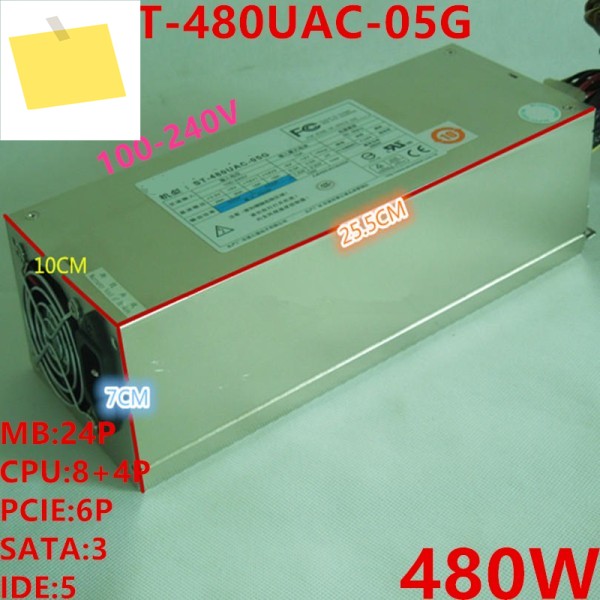 Seventeam -5V 2U 용 PSU, 480W 전원 공급 장치 ST-480UAC-05G, 새제품 제품 이미지
