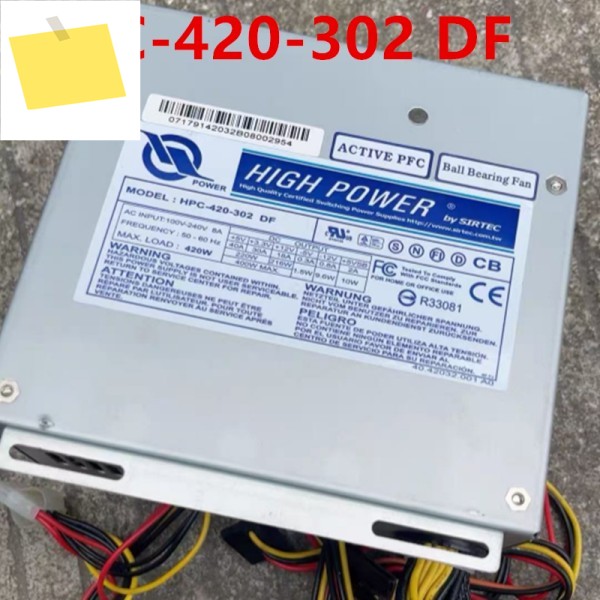 원래 고전력 420W HPC-420-302 DF용 거의 신품 전원 공급 장치는 새것처럼 작동합니다 제품 이미지