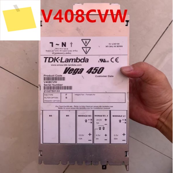 TDK-LAMBDA VEGA 450 V408CVW용 기존 분해 PSU 새 제품처럼 작동 제품 이미지