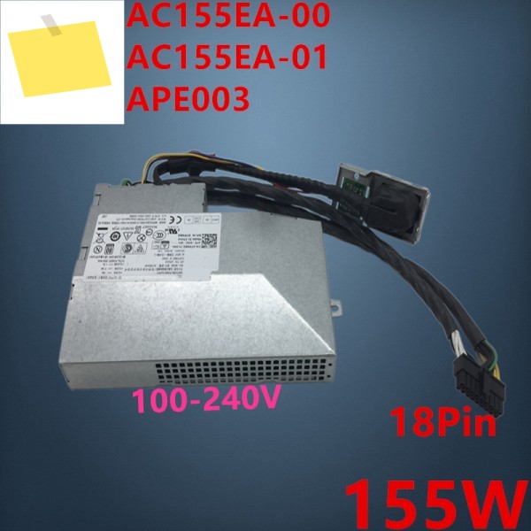 AIO OptiPlex 3250 7450 18핀 155W 전원 공급 장치 AC155EA-00 APE003 0TPN8G 0143FN 08KT09용 새 원본 PSU 제품 이미지