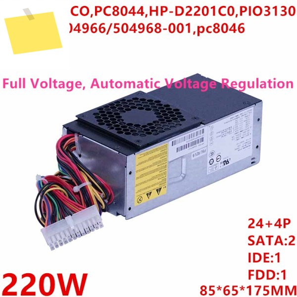 신품 PSU TFX S5000 5118 5716 220W 전원 공급 장치 HP-D2701CO PC8044 PIO3130 pc8046 TFX0220D5WA 제품 이미지