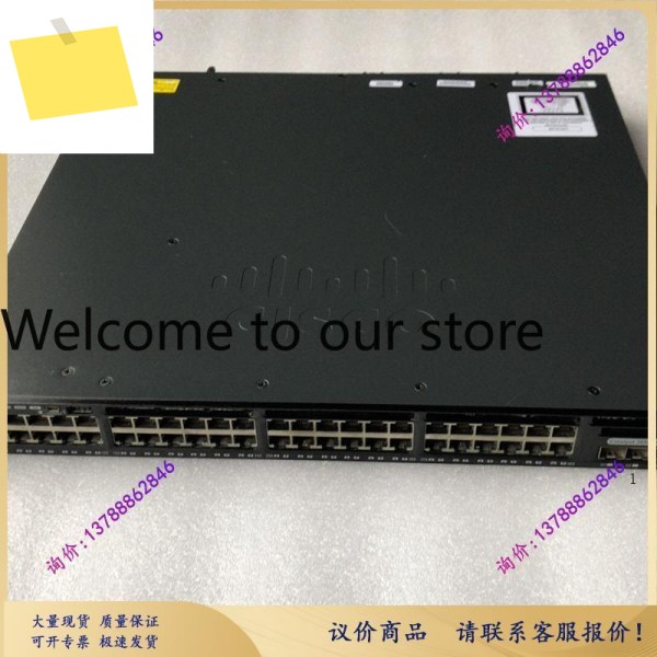 WS-C3650-48PS-L 48포트 기가비트 POE 전원 공급 장치 4 광 업링크 관리 제품 이미지