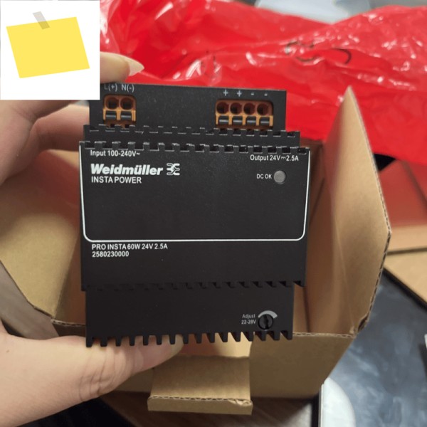 2025년형 바이드무ллер 레일 전원 공급 장치 2580230000 PRO INSTA 60W 24V 2.5A 새 제품 제품 이미지