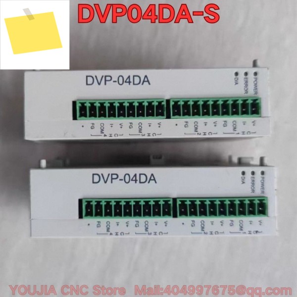 중고 PLC 모듈 DVP04DA-S 기능 테스트는 정상입니다. 최신 제품 이미지