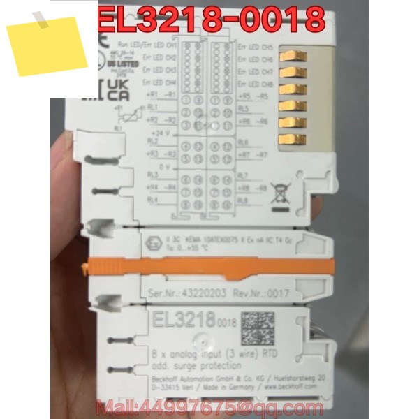 중고 베크호프 모듈 EL3218-0018 기능 테스트는 정상입니다. 2025년 최신 제품 이미지