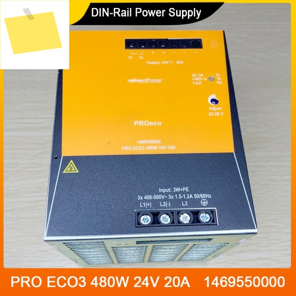PRO ECO3 480W 24V 20A 1469550000 DIN 레일 전원 공급 장치 3상 제품 이미지