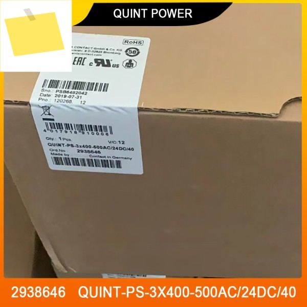 스위칭 전원 공급 장치 QUINT POWER 2938646 QUINT-PS-3X400-500AC24DC40 24VDC40A 제품 이미지