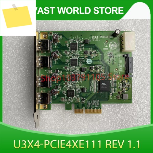 산업용 카메라용 USB3.0 획득 카드 U3X4-PCIE4XE111 REV 1.1 제품 이미지