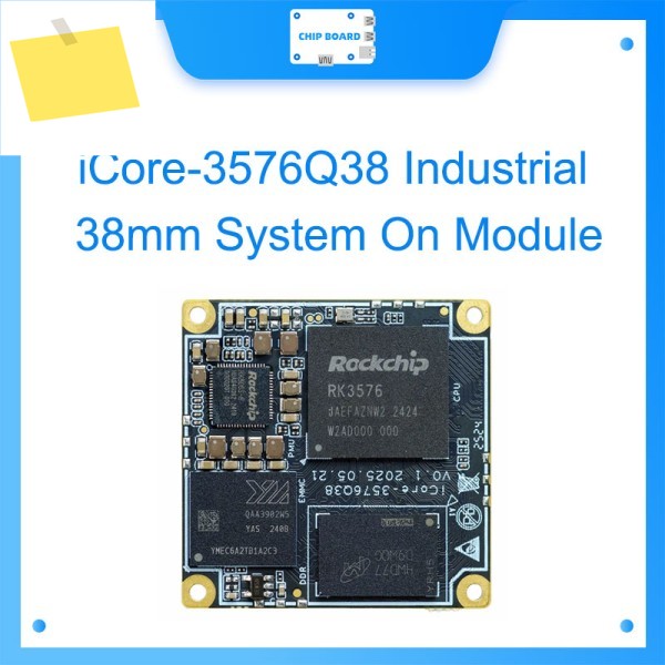 iCore-3576Q38 산업용 코어 보드: RK3576, LPDDR4, NVIDIA BTB, 오픈 소스 제품 이미지