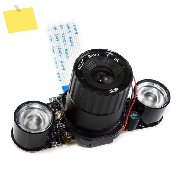 XiaoR Geek 라즈베리 파이 IR 컷 카메라 모듈 키트, 5MP OV5647 센서, 야간 투시경 내장 더 나은 이미지 지원 제품 이미지