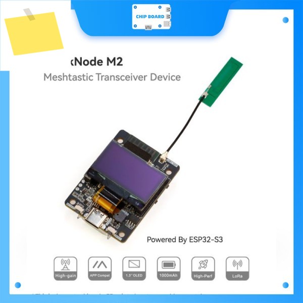 ThinkNode M2 MeshtasticLoRa 신호 송수신기, ESP32-S3 기반, 1.3인치 OLED 디스플레이 탑재 - 케이스 없음 제품 이미지