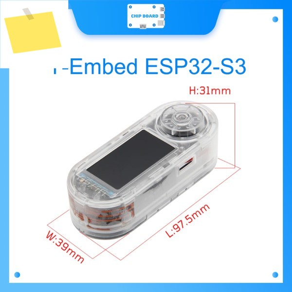 T-Embed ESP32-S3 RF 모듈 - CC1101 Sub-1GHz 및 PN532 NFC, I2CLCD, 1300mAh 배터리 제품 이미지