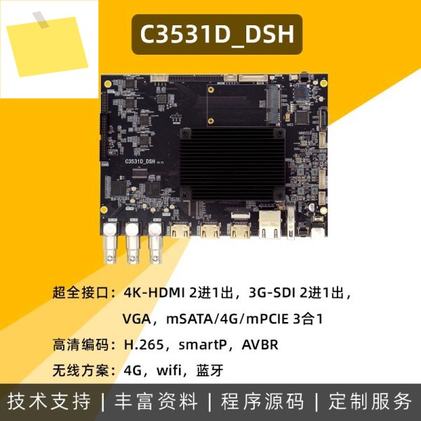 Hi3531d 4sdi 입력 출력 2채널 WiFi 제품 이미지