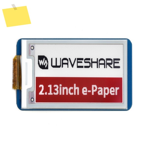 Waveshare 2.13인치 E-Papier E-Ink 디스플레이 모듈B Raspberry Pi Pico용, 212 × 104 픽셀, RoodZwartWit, Spi 인터페이스 제품 이미지