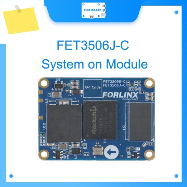 Forlinx FET3506J-C SoM, Rockchip 3×Cortex-A7 1.5GHz + 256MB512MB DDR3, Nand8GB eMMC, Linux 6.1 제품 이미지