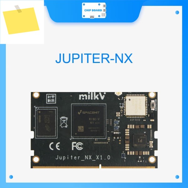 Milk-V Jupiter NX, 8코어 RISC-V AI 임베디드 시스템 온 모듈, SPACEMIT K1M1 제품 이미지