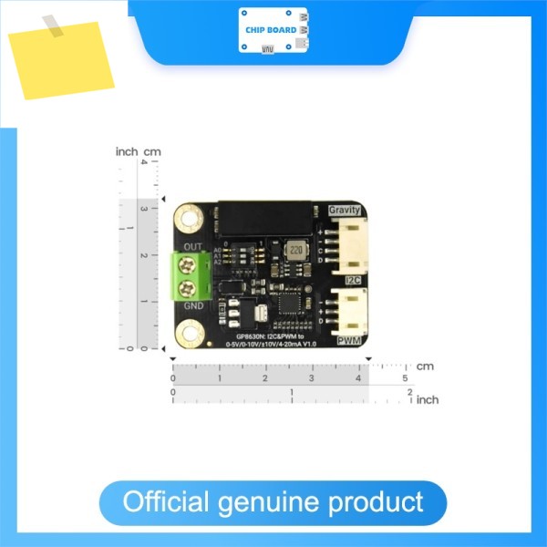 DFRobot Gravity GP8630N 16비트 DAC 모듈, I2CPWM에서 ±10V, 및 4-20mA 아날로그 출력 변환기 보드 제품 이미지