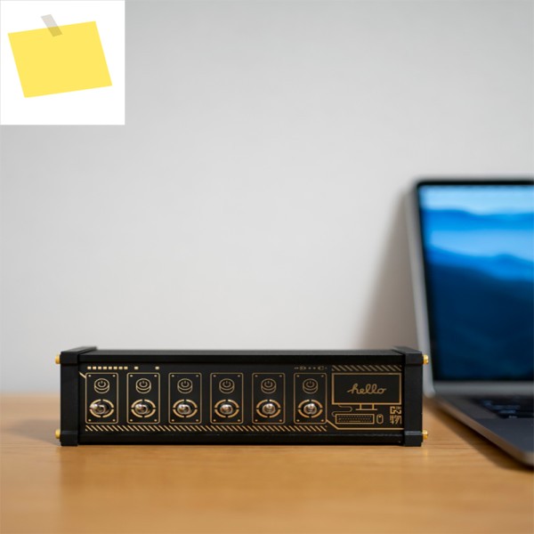 EleksMaker | USB 스위치, 독립 제어, 버튼 레트로 골드 도금, 테이블 설정, 의식 감각 제품 이미지