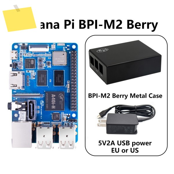 바나나 파이 BPI-M2 베리, Allwinner A40i, 쿼드 코어 Cortex -A7 CPU, 1GB DDR3 제품 이미지