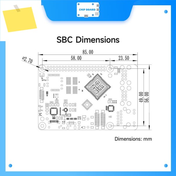 EBYTE T527 산업용 보드: 듀얼 4K 카메라 지원, AI 가속화, 4GB LPDDR4, RPi GPIO 제품 이미지