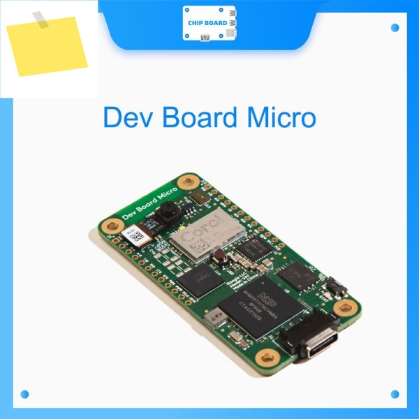 Dev Board Micro - AI 프로토타이핑용 카메라 및 마이크가 포함된 Coral Edge TPU 보드 제품 이미지