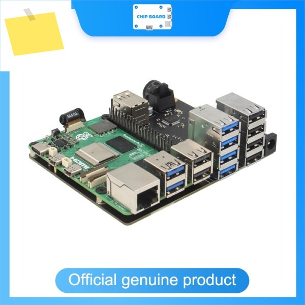 Geekworm X1013 PCIe 10포트 USB 허브 쉴드, 라즈베리 파이 5 호환 확장 보드 제품 이미지
