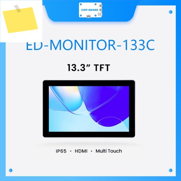 ED-MONITOR-133C: 13.3인치 FHD 견고한 방수 산업용 터치 모니터 제품 이미지