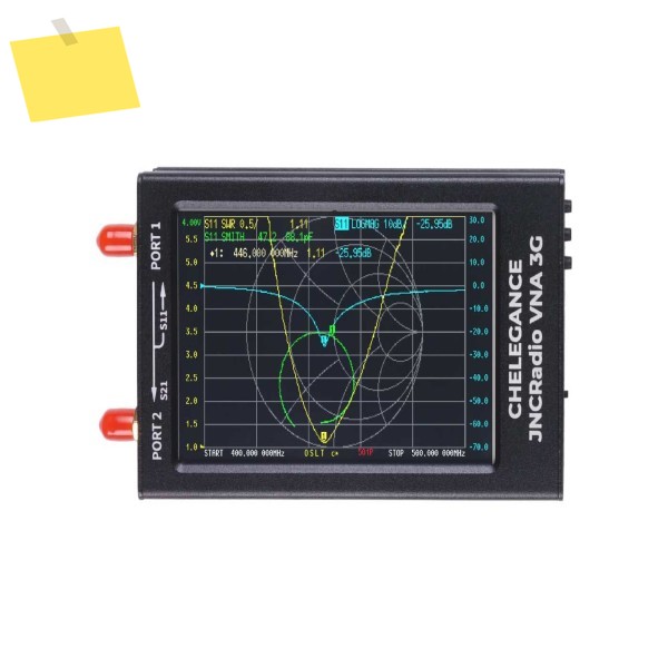 JNCRADIO VNA 4.3인치 3GHz 벡터 네트워크 분석기- 단파 HF 스윕 속도 400ptss, 알루미늄 합금 케이스, 제품 이미지