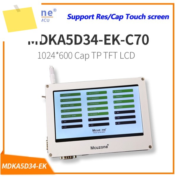 MDKA5D34-EK-C70 1024600 캡 TP TFT LCD,SAMA5D34 Cortex-A5, 256MB DDR2, 듀얼 이더넷, 6xUART, WIFI 제품 이미지