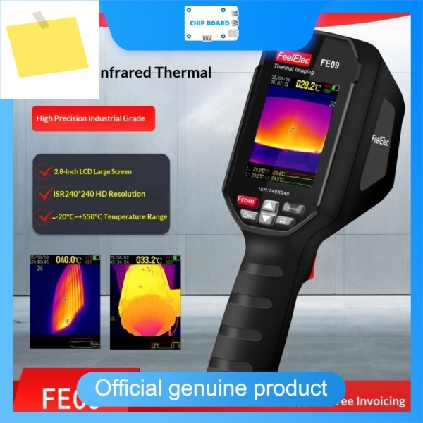 Feelelec FE09 휴대용 적외선 열화상 카메라 – 회로 테스트, 누출 감지, 유지보수 및 온도 측정용 HD 제품 이미지